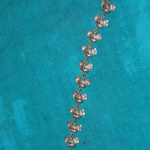 Silver Tone Collectable Mickey Mouse Bracelet 7" - Picture 9 of 15